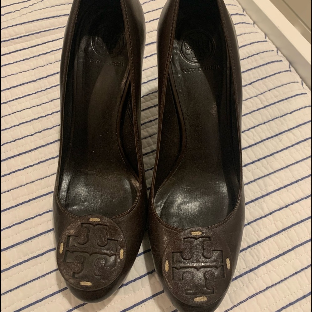 Tory Burch brown heels size 10